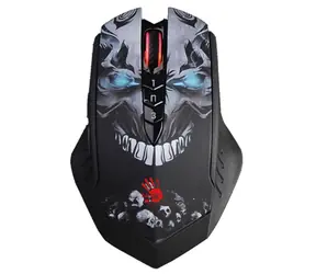 A4tech BLOODY R80 Plus černá / Bezdrátová herní optická myš / 5000 DPI / 2.4 GHz / 7tl. + kolečko / Nano USB 