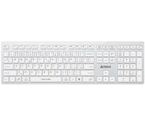 A4tech FBX50C bílá / Bezdrátová klávesnice / CZ/SK / Bluetooth 