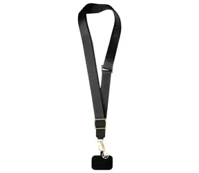 GUESS Crossbody Popruh Nylon 4G Charm černá