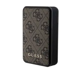 GUESS PU 4G Leather Powerbanka 10000mAh hnědá