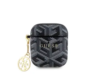 GUESS PU G Cube Charm Pouzdro pro Apple AirPods 1/2 černá