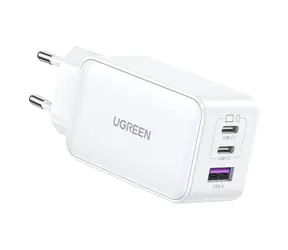 UGREEN Nexode bílá / nabiječka / 2x USB-C & USB-A / 65W