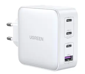 UGREEN Rychlonabiječka GaN bílá / 3x USB-C & 1x USB-A / 100W