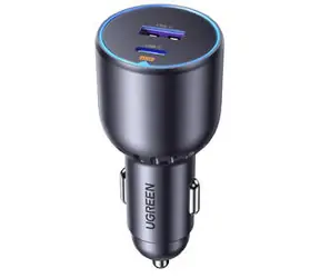 UGREEN Adaptér do auta šedá / 2x USB-A / 36W / QC 3.0 