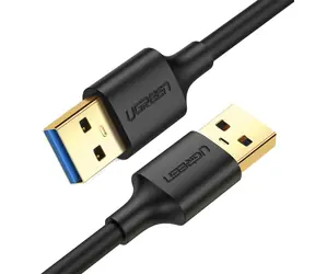 UGREEN Kabel USB-A 3.0 (M) - USB-A 3.0 (M) 0.5m černá