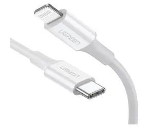 UGREEN Kabel Lightning (M) - USB-C (M) 1m bílá