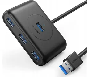 UGREEN Dokovací stanice 1m černá / 4x USB-A 3.0 (F)