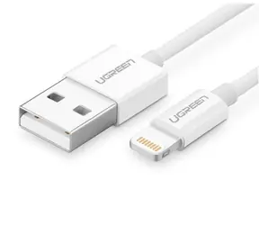 UGREEN Kabel USB-A (M) - Lightning (M) 1m bílá