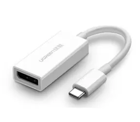 UGREEN Adaptér USB-C (M) - DisplayPort (F) 0.15m bílá
