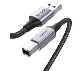 UGREEN 80803 Kabel USB-A 2.0 (M) - USB-B 2.0 (M) 2m černá / opletený