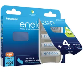 Panasonic Eneloop N Nabíjecí baterie AA 1900mAh 4ks / Ni-MH / Blistr + CASE