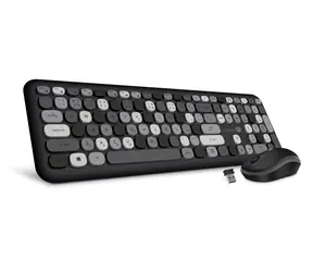 CONNECT IT FASHION Wireless Combo černá / Set bezdrátová klávesnice + myš / CZ + SK layout / USB / 1600DPI 