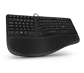 CONNECT IT FOR HEALTH ERGO černá / Ergonomická klávesnice / CZ + SK layout / USB-A