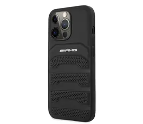 AMG Leather Debossed Lines Zadní Kryt pro Apple iPhone 14 Pro Max