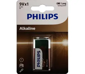 Philips baterie 9V Entry Alkaline - 1ks