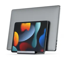 Satechi ST-ADVSM Dual Vertical Laptop Stand Vesmírně-šedá / stojan pro MacBook Pro a iPad