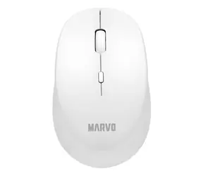 Marvo WM103WH bílá / Bezdrátová optická myš / 1600 DPI / 2.4GHz USB přijímač