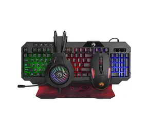Marvo CM430 černá / Sada klávesnice & sluchátek & myši & podložka