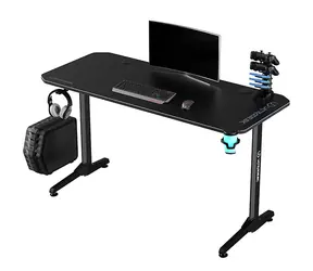 ULTRADESK Frag černá / Herní stůl / 140 x 60 x 76 cm / USB hub