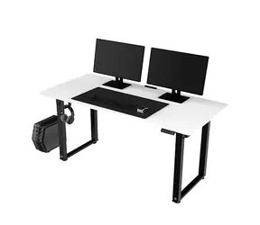 ULTRADESK Uplift bílá / Herní stůl / 160 x 75 x 74 - 116 cm / nastavitelná výška 
