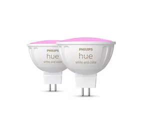 Philips Hue WACA LED žárovka 6.3W sada 2ks / GU5.3 / MR16 / 12V / 400lm / 2200K-6500K / RGB / IP20