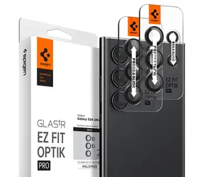Spigen Glass tR EZ Fit Optik Pro ochranné sklo pro Samsung Galaxy S24 Ultra černá 2ks