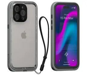 Catalyst Total Protection ochranný kryt pro Apple iPhone 15 Pro Max šedá