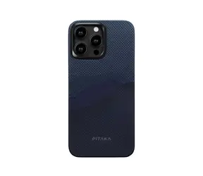 Pitaka StarPeak MagEZ 4 ochranný kryt pro Apple iPhone 15 Pro Max modrá 