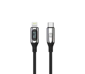 Forever LCD Kabel USB-C (M) - Lightning (M) 1m černá / 27W / LCD displej