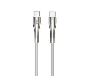Forever Sleek Kabel USB-C (M) - USB-C (M) 1m bílá / 60W 