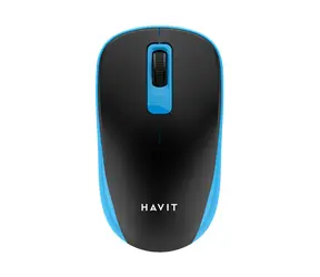 Havit MS626GT modro-černá / Bezdrátová optická myš / 1200 DPI / 3 tlačítka / 2.4GHz 
