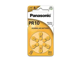 Panasonic PR10 (PR230) 6ks / Baterie do naslouchadel / 1.4V / 91 mAh / ZnAir