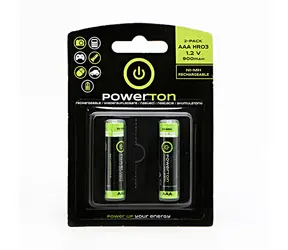Powerton Nabíjecí Baterie AAA 900mAh 1.2V 2ks 