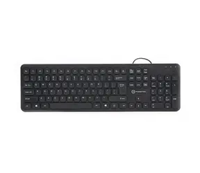 Powerton WPK102 US layout černá / Klávesnice / membránová / USB / US layout