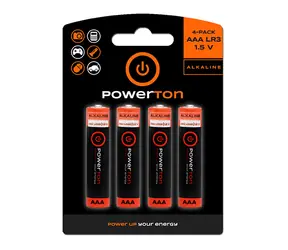 Powerton Alkalická Baterie AAA 1.5V 48ks 