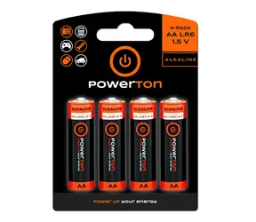 Powerton Alkalická Baterie AA 1.5V 40ks 