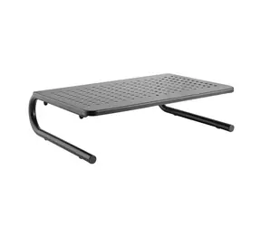 Powerton Podstavec pod monitor plast černá / nosnost 20 kg