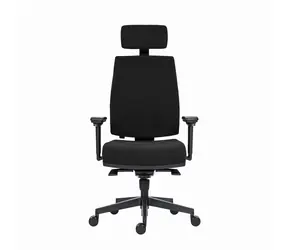 Powerton Jana černá / Kancelářské ergonomické křeslo / nosnost 130 kg 