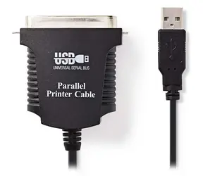 NEDIS CCGP60880BK20 Kabel USB-A (M) - Centronics 36-pin (M) 2m černá
