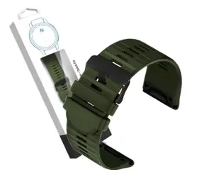 RhinoTech Náhradní řemínek pro Garmin QuickFit outdoor 26mm zelená / silikonový