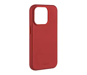 FIXED MagLeather Kožený zadní kryt s podporou MagSafe pro Apple iPhone 14 Pro červená