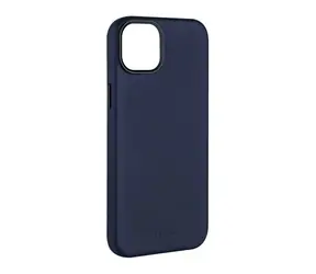 FIXED MagLeather Kožený zadní kryt s podporou MagSafe pro Apple iPhone 14 modrá