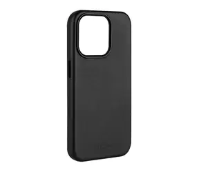 FIXED MagLeather Kožený zadní kryt s podporou MagSafe pro Apple iPhone 15 Pro Max černá