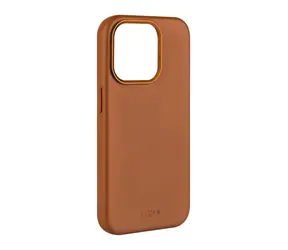 FIXED MagLeather Kožený zadní kryt s podporou MagSafe pro Apple iPhone 15 Pro Max hnědá