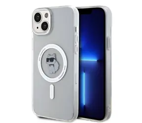 Karl Lagerfeld IML Choupette MagSafe Zadní Kryt pro Apple iPhone 15 Plus čirá