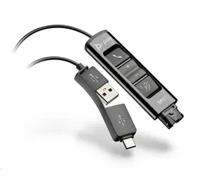Poly DA85 USB-A/C na QD Adaptér černá