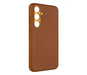 FIXED Kožený zadní kryt MagLeather s podporou MagSafe pro Samsung Galaxy S24+ hnědá