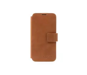 FIXED Kožené Pouzdro typu kniha ProFit pro Samsung Galaxy S24 hnědá
