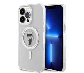 Karl Lagerfeld IML Ikonik MagSafe Zadní Kryt pro Apple iPhone 15 Pro Max čirá