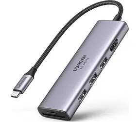 UGREEN HUB USB-C (3x USB 3.0 + HDMI + SD/TF)